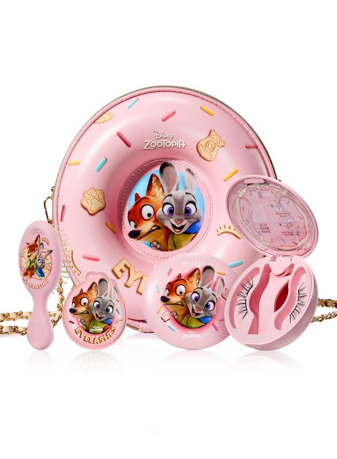 WOSADO×Zootopia1 Bag Gift Set, Disney [No.18 Velvet Black] 21.5mm Soft Magnetic Eyelashes Kit with Applicator, Reusable Glue-free Magnetic Lashes, Cruelty-free False Lashes, Waterproof, for Makeup - Image 1