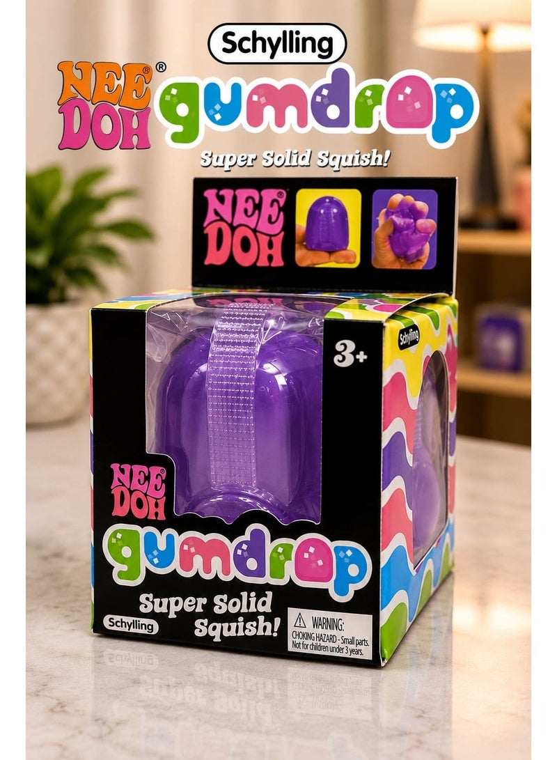 Schylling Nee Doh Gumdrop Squishy Stress Ball – Super Soft Sensory Fidget Toy for Kids, Teens & Adults - Image 1