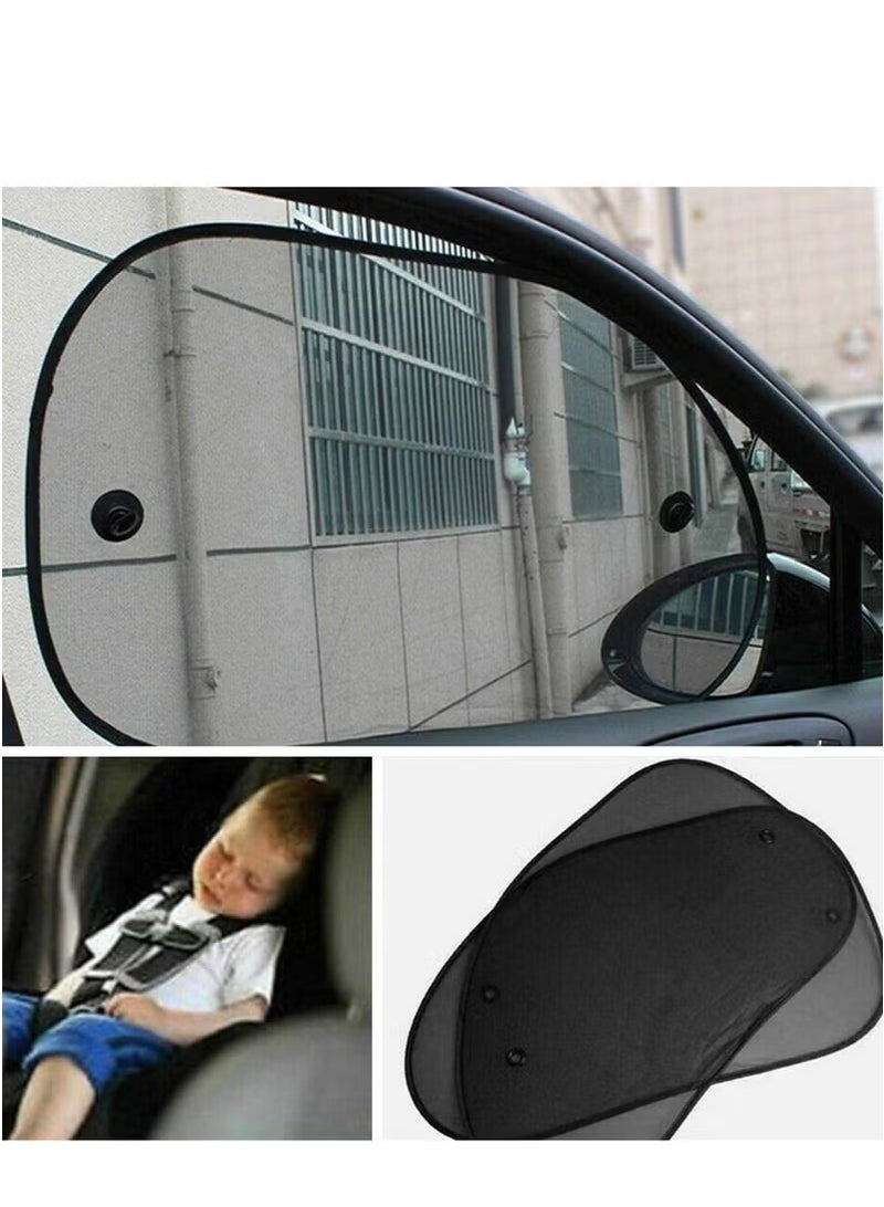 Car Window Shade,Car Window Sunshades,Side Window Sunshades,Cling Sunshade,Mesh Window Sunshade,Car Rear Side Window Sun Visor,Car Front Window Shade    Car Windows Sun Glare Protection,UV Rays Protection,Universal Car Window Shade,for Your Child Baby Side Window Car Sun Shades,Over 98% of Harmful UV Rays(2pcs) - Image 3