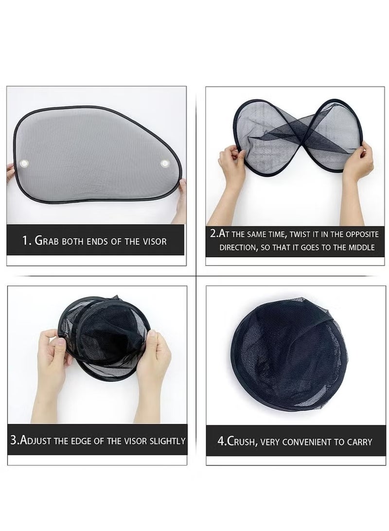 Car Window Shade,Car Window Sunshades,Side Window Sunshades,Cling Sunshade,Mesh Window Sunshade,Car Rear Side Window Sun Visor,Car Front Window Shade    Car Windows Sun Glare Protection,UV Rays Protection,Universal Car Window Shade,for Your Child Baby Side Window Car Sun Shades,Over 98% of Harmful UV Rays(2pcs) - Image 5