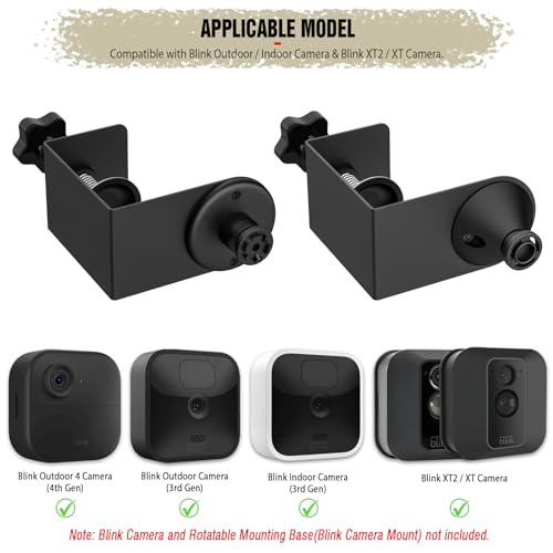 PUUUCI Door/Gutter Mount for Blink Indoor/Outdoor Camera(4th/3rd Gen) & Blink XT2/XT Camera - Blink Security Camera Mounting Accessories for Home/Apartments/Business, No Drilling, No Damage - Image 3