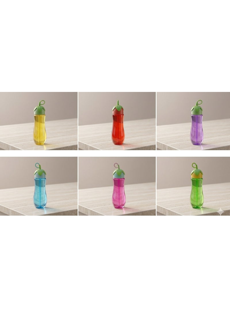 مجموعة عبوات السلايم الملونة "فروت ميكس" – طقم 6 قطع بتصاميم الفواكه المبهجة - Image 2