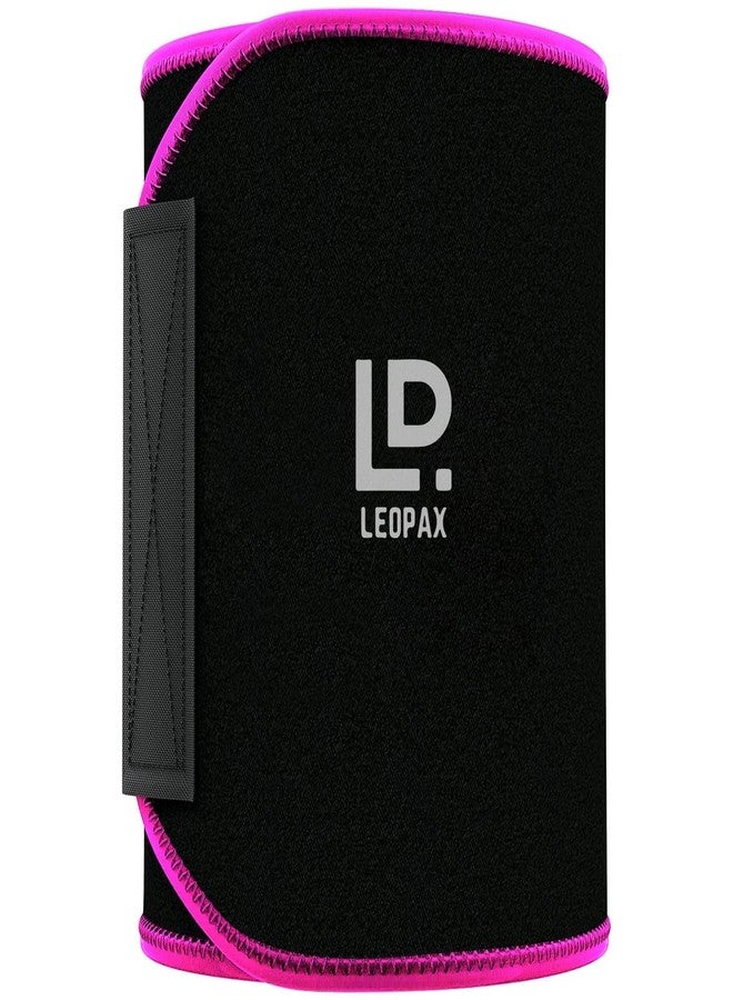 LEOPAX حزام ليوباكس النيوبرين لتمارين البطن ودعم الخصر، حزام لتمارين البطن والظهر للرجال والنساء - (وردي) مقاس (84 سم) - Image 1