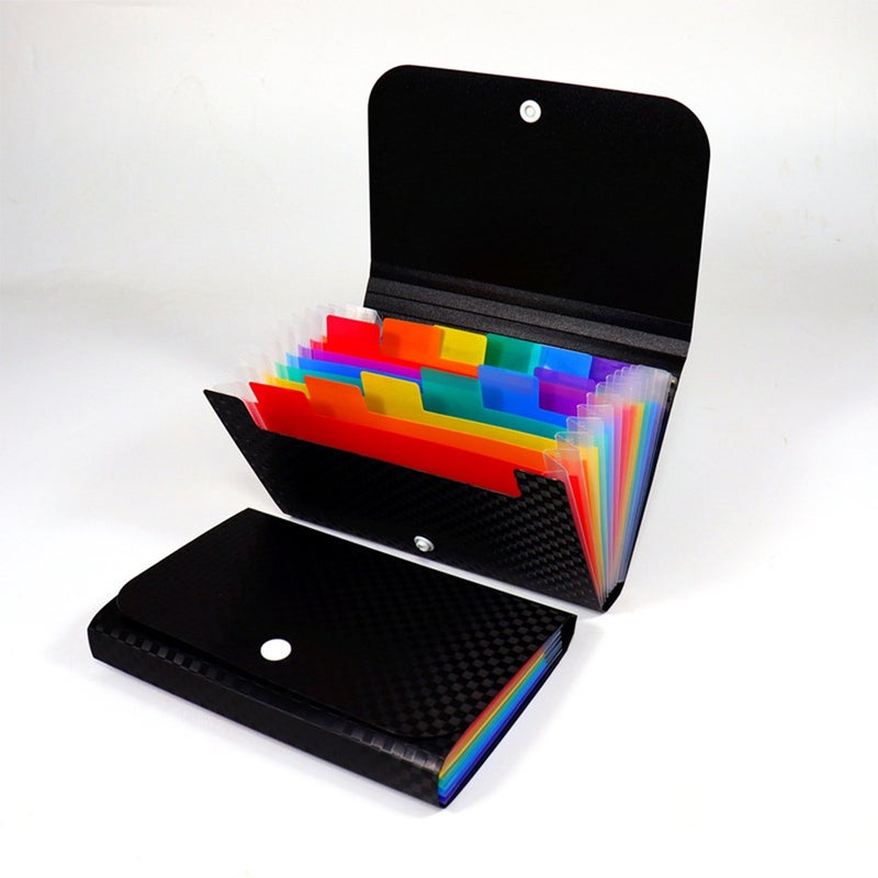 2pcs Multipurpose Document Folders Small File Folders Mini Expanding File - Image 2