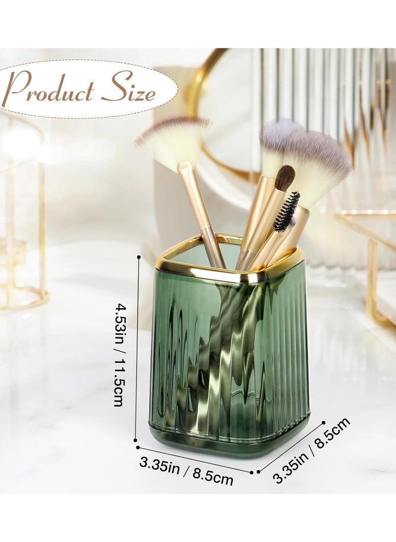 QSHOP - Premium Makeup Brush Holder Organizer - Eyebrow Pencil, Brush Holder Basket, Crystal Pen Holder, Cosmetic Storage Tube, Pen Holder - Perfect for Office and Bedroom - Image 1
