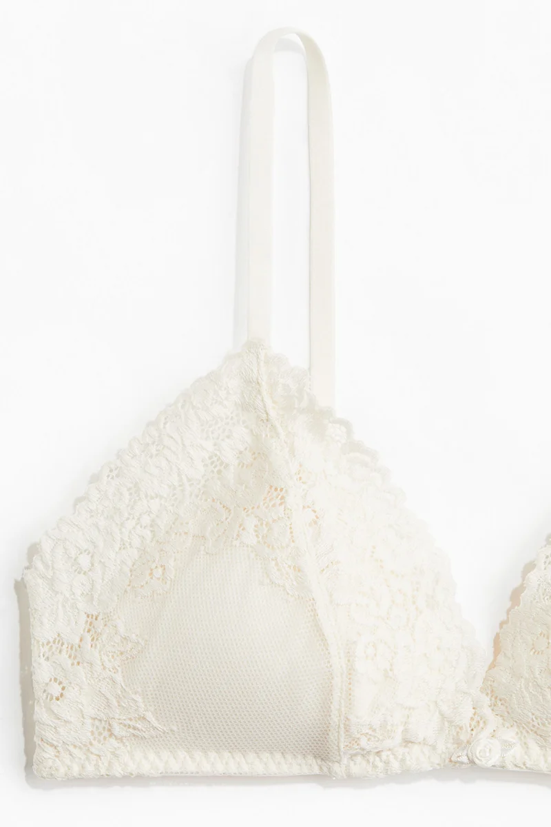H&M Padded soft lace bra