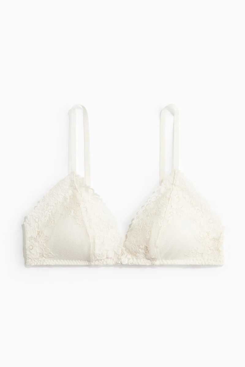 H&M Padded soft lace bra
