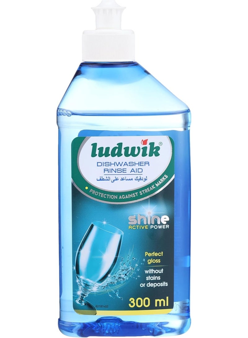 لودفيك سائل الشطف لغسالات الأطباق لودفيك - حماية ضد علامات الخطوط - لمعان فائق 300 مل - Image 1