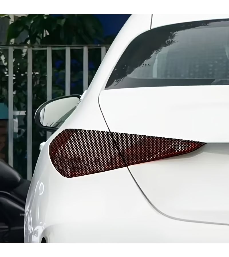 Universal Automotive Honeycomb Mesh Light Film Headlight And Taillight Grid Stickers 120x30cm 47 24x11 81inch Motorcycle Headlight Film Vinyl Waterproof Durable Decorative Decals For Car Light Accessories - Image 2