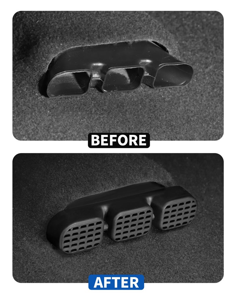 JeCar Under Seat Vent Deflectors Rear AC Vent Directional Extension Fit for Ford Bronco 2021-2023 - Image 2