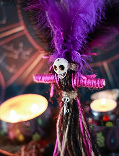 Nosadi Voodoo Doll Real Handmade Creepy Dolls Set Horror Voodoo Supplies Skull Witches Poppet for Halloween Birthday Christmas Party Gift Decoration - Image 5