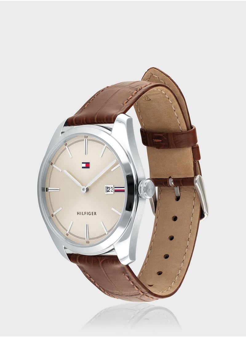 TOMMY HILFIGER Leather Strap Analog Watch  - Image 3