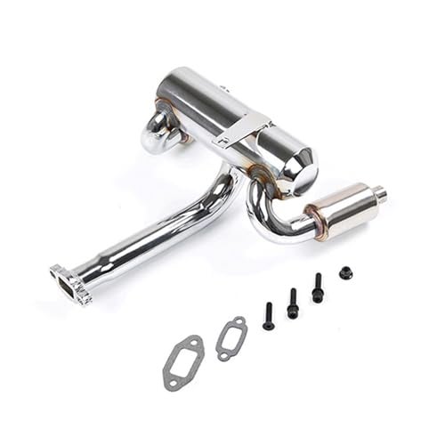 FLMLF Double Exhaust Pipe Kit for 15 HPI ROFUN BAHA ROVAN King Motor Baja 5B Rc Car Parts - Image 5