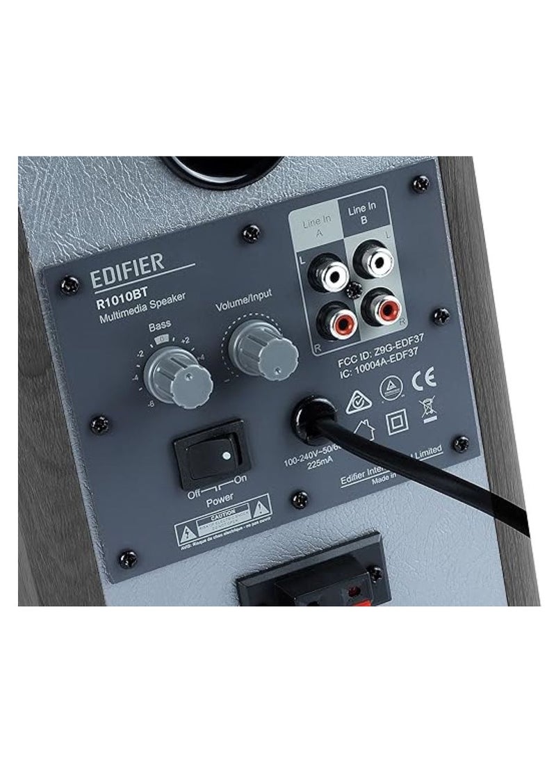 EDIFIER Edifier R1010BT Powered Bluetooth Bookshelf Speaker Bluetooth 5.1 Black  - Image 2