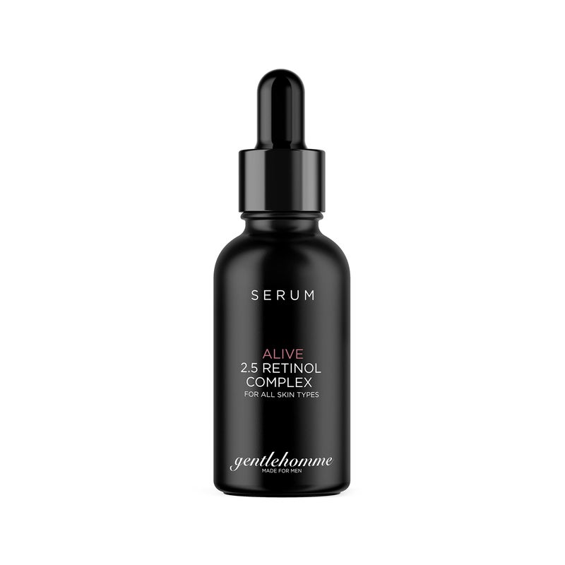 Gentlehomme Men's Anti-Aging Retinol Serum - Hydrating Serum with Hyaluronic Acid, Vitamin B6, and Aloe Vera - Reduces Signs of Aging, Dark Spots, and Fine Lines - Image 2