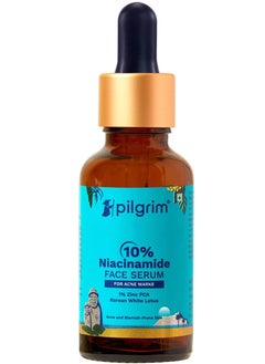 PILGRIM pilgrim 10% niacinamide Face Serum For Acne Marks 30ml | Fades Blemishes & Dark Spots | Oil Control | Brightens & Evens Skin Tone | All Skin Types | Women & Men | 