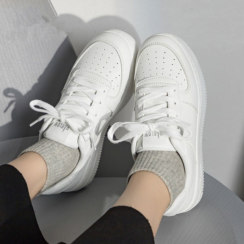 Women's Casual White Sneakers, Fashionable and Versatile for Spring and Autumn - Image 2