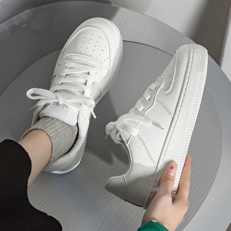Women's Casual White Sneakers, Fashionable and Versatile for Spring and Autumn - Image 3