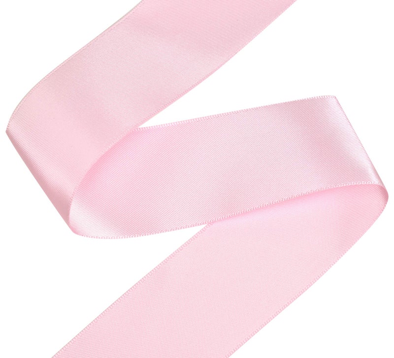 YAMA Pink Double Face Satin Ribbon 1 1/2 Inch 25 Yards Pink Fabric Ribbon for Gift Wrapping Crafts Hair Bows Wedding Party Decoration - Image 3