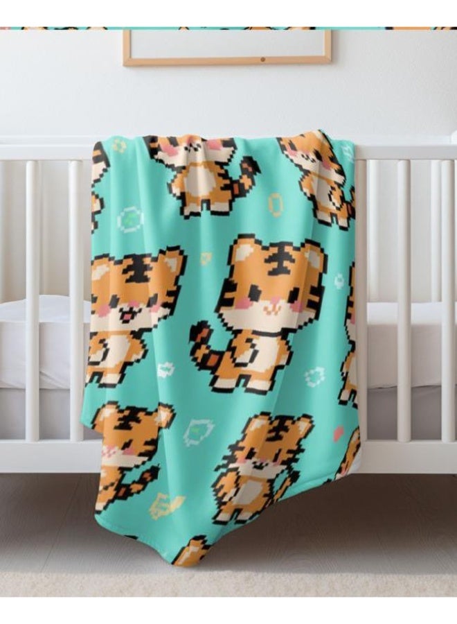 general Baby and children's cartoon flannel thin blanket (warm and comfortable, suitable for sleep, game use) 70cm*100cm - Image 3