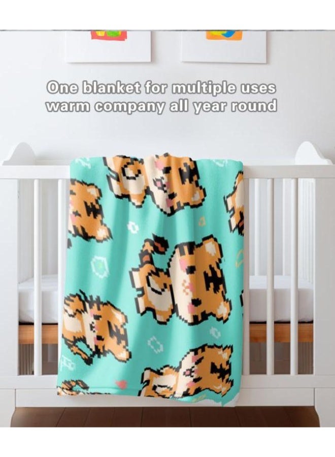 general Baby and children's cartoon flannel thin blanket (warm and comfortable, suitable for sleep, game use) 70cm*100cm - Image 4