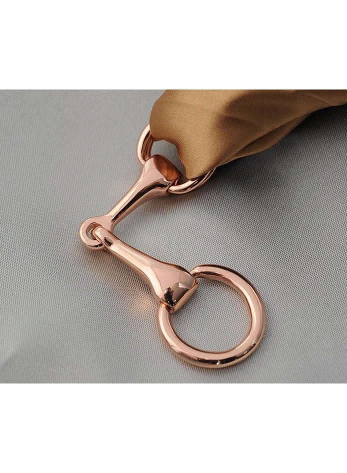 Scarf ring for women, high quality material - imported-Rose Gold - Image 2