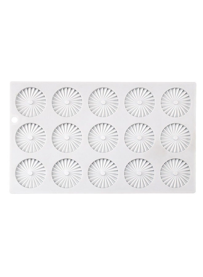 15-panel Pleated Fondant Moulds Origami Mousse Cake Mould French Baking Chocolate Cake Silicone Moulds - Image 1