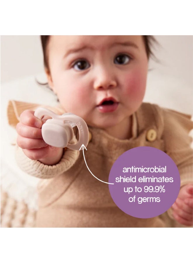 b.box Pacifier Silicone 2 Twin Pack – Berry/Blush, Soft Orthodontic Soother for Newborns, Lightweight & Durable Design, 0m+ - Image 5