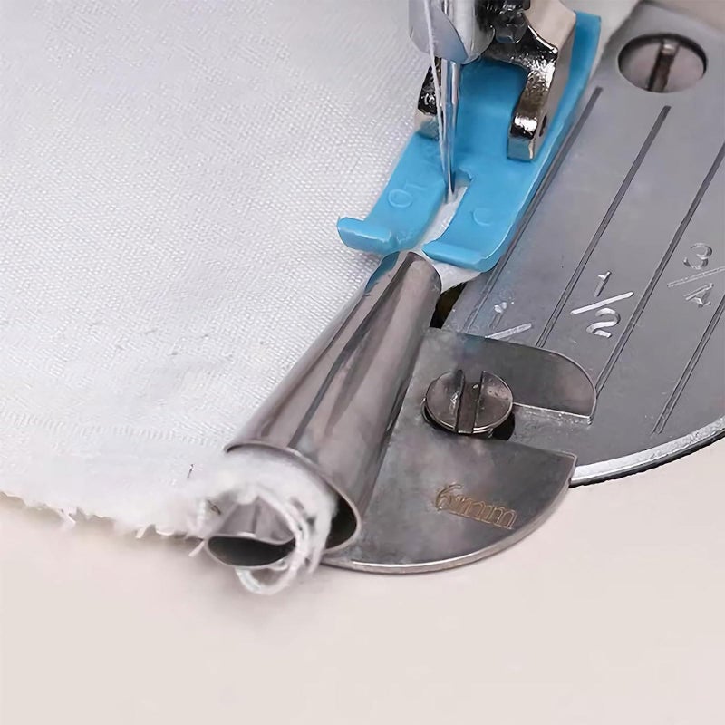 Desolio Universal Sewing Rolled Hemmer Foot - Precision Edge Stitcher-Rolled Hemmer Foot - Rolled Hem Hammer Foot for Sewing Machine (3/4/5/6MM (4Pcs)) - Image 5