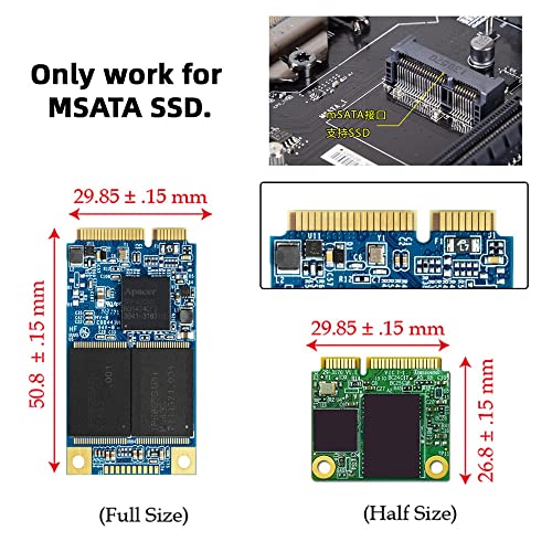 Xiwai Dual MSATA MiniSATA SSD Card JBOD Raid0 Span Bridge to 25inch SATA Combo HDD Disk Drive Enclosure - Image 3