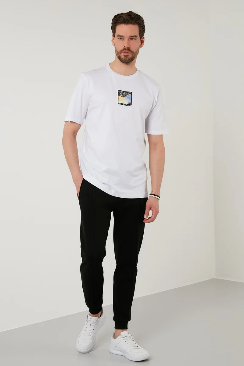 بوراتي Printed Oversize Crew Neck 100% Cotton T Shirt Men's T Shirt 5727405