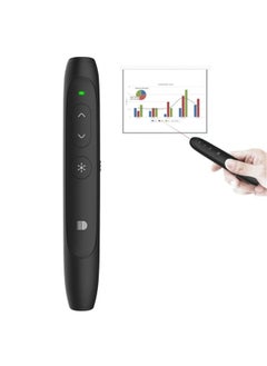 Doosl DSIT012 2.4GHz Wireless Presenter PowerPoint Clicker Representation Remote Control Pointer, Control Distance: 100m(Black)