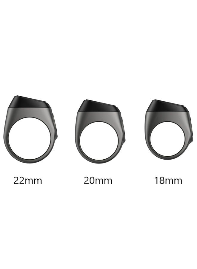 Smart Tasbih Zikr Plastic Ring 22 MM Black  - Image 4