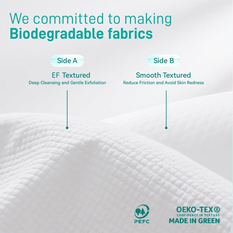 Ditoi Face Towels, 10"Ã—12" Disposable Face Towel, Face Towelettes XL, Ultra Soft Makeup Remover Dry Wipes, Thick Face Towel for Sensitive Skin, 50 Count (1 Pack) - Image 3