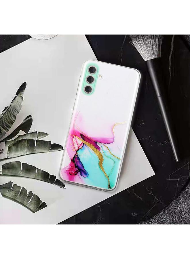 S-TOP Case For Samsung Galaxy A34 5G Hollow Marble Pattern TPU Precise Hole Phone Protective Case - Image 4