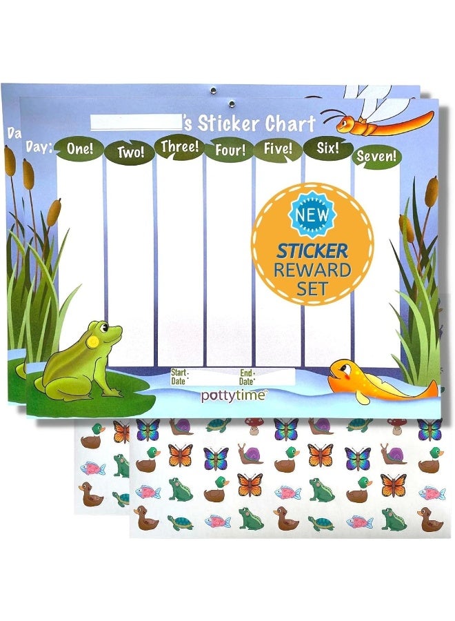 POTTY TIME Watch Sticker & Charts (Pond) - Image 1