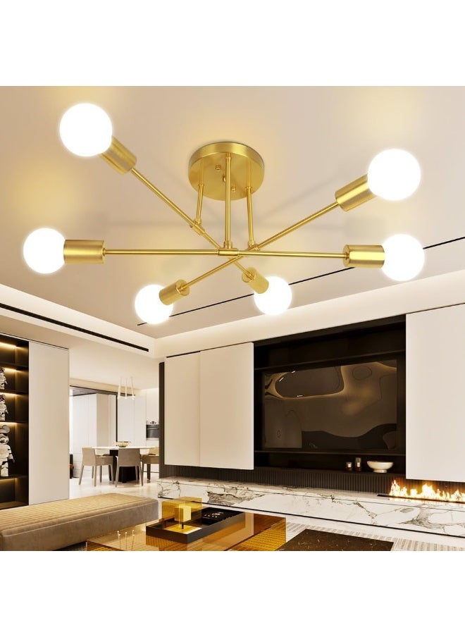 Generic AFN LIGHTINGS Modern Chandelier 70CM Ceiling Light Creative Lighting Ceiling Chandelier Warm and Romantic Golden Bedroom Modern Minimalist Personality Living Room Dining Room Ceiling Lamps  - Image 1