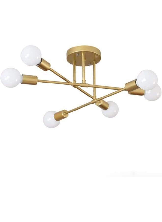 Generic AFN LIGHTINGS Modern Chandelier 70CM Ceiling Light Creative Lighting Ceiling Chandelier Warm and Romantic Golden Bedroom Modern Minimalist Personality Living Room Dining Room Ceiling Lamps  - Image 2