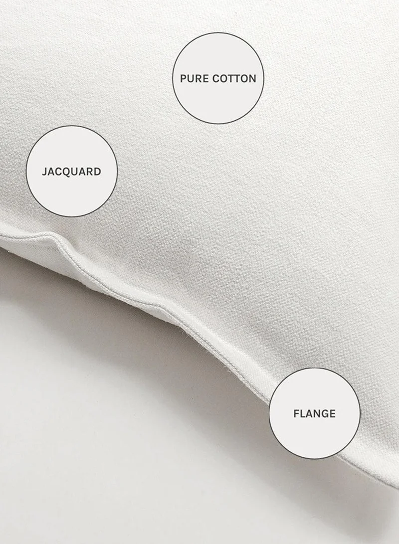 KNOT HOME Cushion Dorothy Bianca II (with filler) Pillow Knot Home Cover Set for Modern Sofa Contemporary Living Room Bedroom and Office Soft Washable