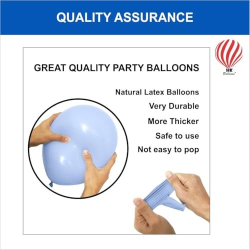 HK Balloons 50Pcs Paw Printed Balloons Dog Paw Latex Balloons with Blue Confetti Balloons puppy Birthday Baby Shower Celebration Party Decoration - Image 5