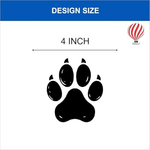 HK Balloons 50Pcs Paw Printed Balloons Dog Paw Latex Balloons with Blue Confetti Balloons puppy Birthday Baby Shower Celebration Party Decoration - Image 4