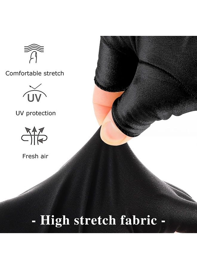 Pimoys Anti UV Gloves for Nail Lamp Light UPF50+ Manicure Gloves UV Protection Gloves Fingerless UV Light Gloves for Gel Nail Lamp Hand UV Protection Gloves - Image 2