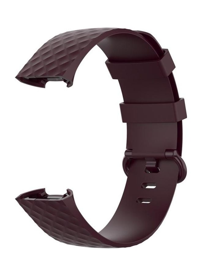 BGM TPU Wrist Strap Watch Band For Fitbit Charge 4 / Charge 3 / Charge 3 SE Rosewood - Image 3