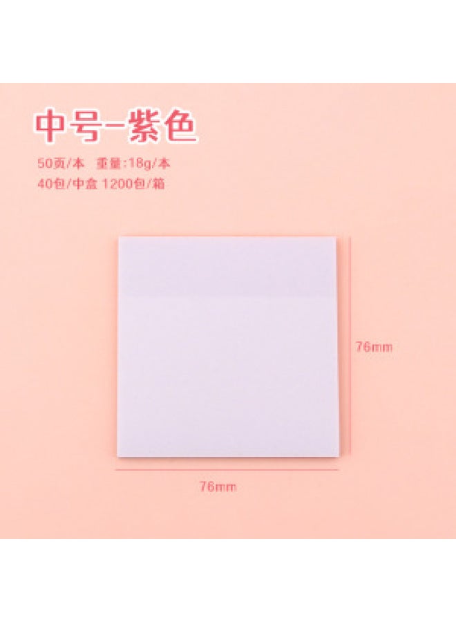 HELPS Pearlescent Frosted Sticky Notes For Students With High Appearance, Transparent Sticky Note Pads, Colorful Flash Note Pads - Image 1