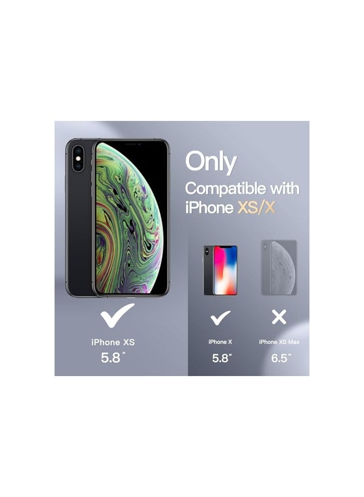 JETech Silicone Case for iPhone X, iPhone XS, 5.8-Inch, Silky-soft touch Full-Body Protective Case, Shockproof cover with Microfiber Lining (Black) - Image 4