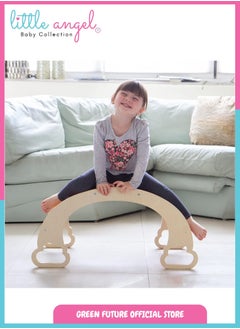 Wooden Rocker for Kids Rainbow Balance Board Climbing Arch Frame Toddler Indoor Play Gym Rocking Balance Board Toy - pzsku/ZE86FB39D2752E4E5665CZ/45/_/1740644735/51c511a6-2c32-4ba2-9b1a-b91b13f9eb7e