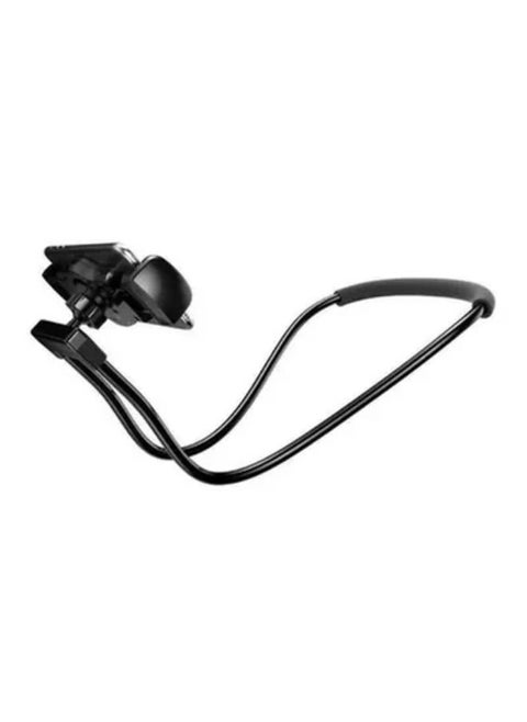 360-Degree Lazy Neck Mobile Phone Holder Black Lazy Cell Phone Holder - Universal Phone Holder to Wear Around Neck Lazy Bracket Free Rotating Smart Mobile Phone Mount Stand