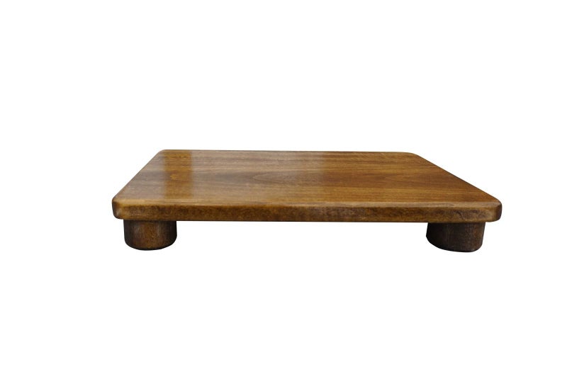 Runam Woods Premium One Step Stool for Kitchen Stairs Half Step Stool Desk Table Foot Stool Solid Wood Step Stool Footrest for Bedroom Kids Adult. (Style- B, Height- 5") - Image 2