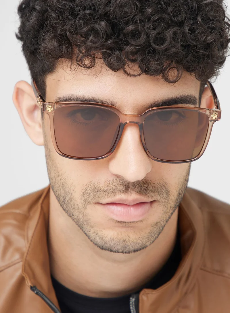 Seventy Five Polarized Square Len Sunglasses