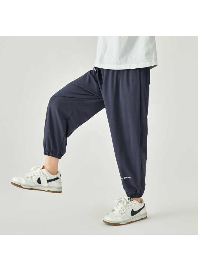 Light Wave Mosquito Repellent】children's 2025 Summer Lightweight Breathable Anti-mosquito Pants With Elastic Cuffs, Quick-dry Sports Pants For Boys - Image 5